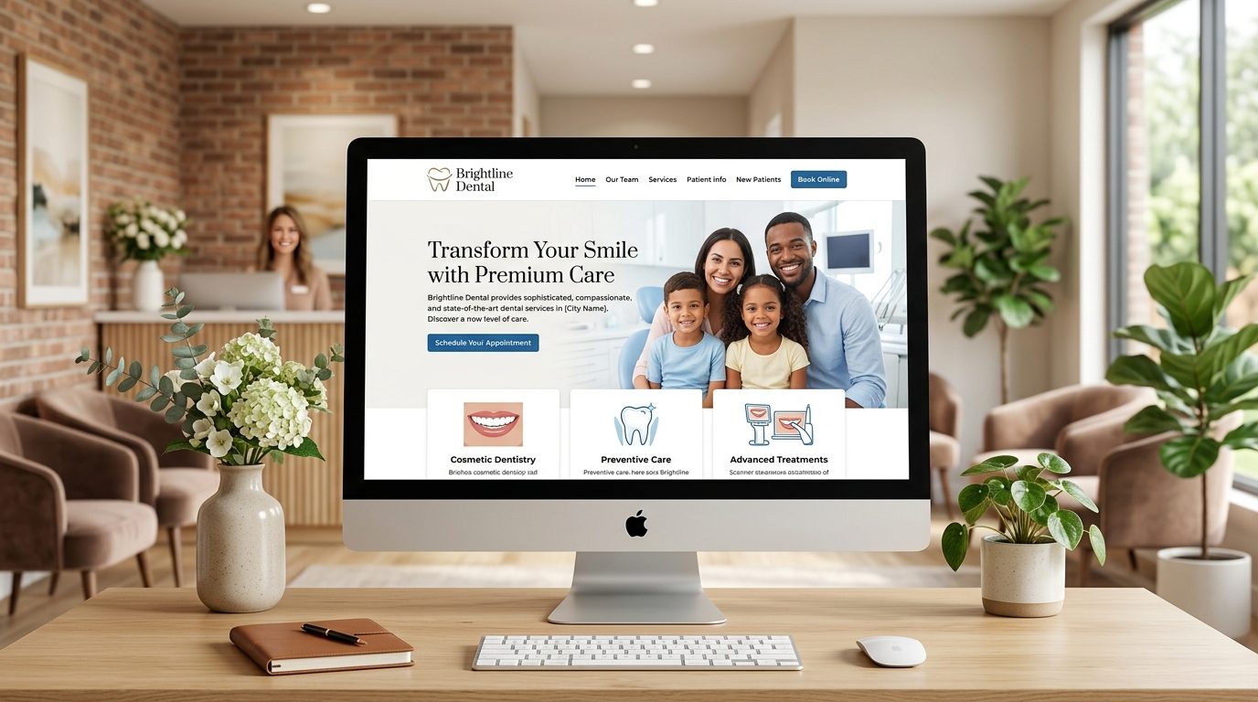 Brightline Dental website case study